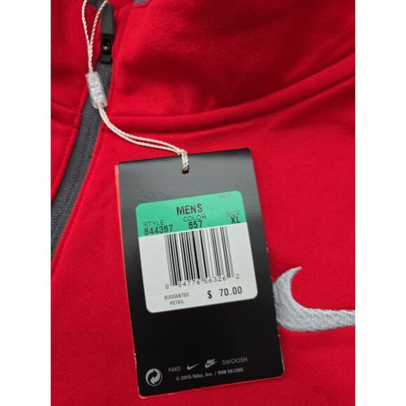 New Nike Golf Standard Fit Therma Fit Mens Quarter Zip Sz Xl - Picture 3 of 7